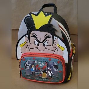 Loungefly Disney Store Japan Alice In Wonderland Queen of Hearts Mini Backpack